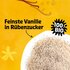 Bio Vanillezucker mit Aufdruck "Feinste Vanille in Rübenzucker" und "100 % BIO"