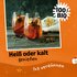 Zwei Gläser Apfelpunsch mit Gewürzen, Text "Heiß oder kalt genießen", "1+7 verdünnen" und "100 % BIO"