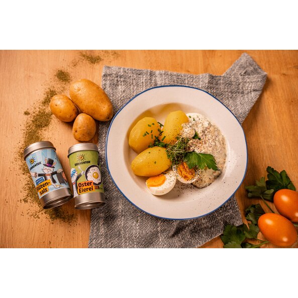 Bio Oster Gewürz für Rührei, Ei und Brunch mit Kartoffeln