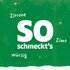 Grüner Hintergrund mit Text "So schmeckt's: "Zitrone, Zimt, würzig"