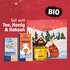 Sonnentor Christkindl Geschenkkarton mit Tee, Honig und Keksen, BIO