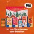 Sonnentor Kaminknistern Geschenkkarton mit Tee, Keksen, Gewürzen und Fruchtaufstrich, BIO, mit Text "Set zum Verschenken oder Behalten"